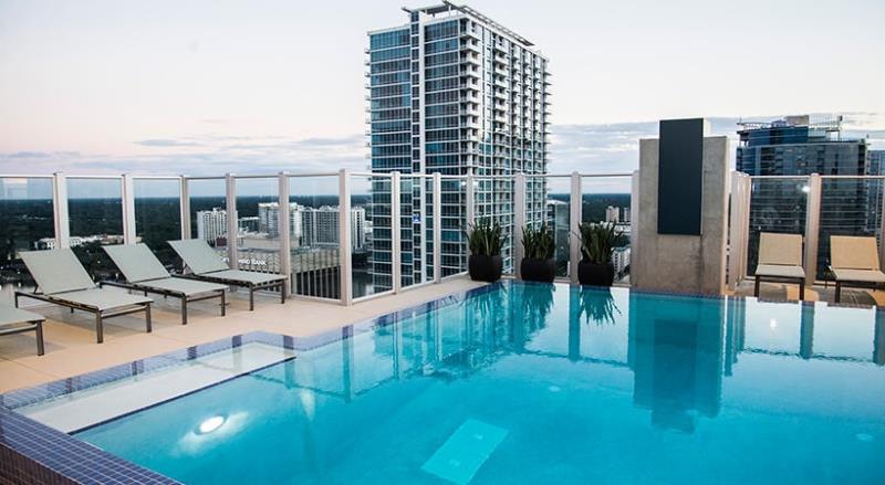 Resort-style pools in corporate housing